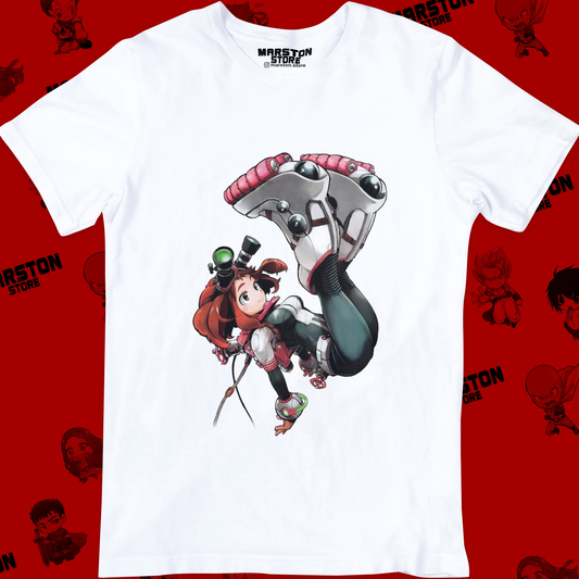 Polera blanca de Boku no Hero Academia (My Hero Academia) con diseño anime