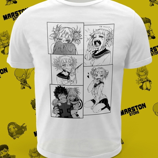 Polera blanca de Boku no Hero Academia (My Hero Academia) con diseño anime