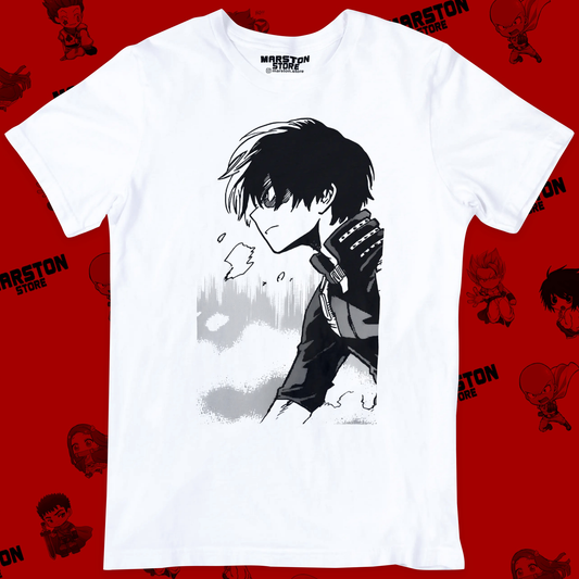 Polera blanca de Boku no Hero Academia (My Hero Academia) con diseño anime