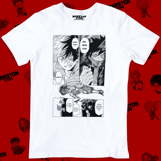 Polera blanca de Boku no Hero Academia (My Hero Academia) con diseño anime