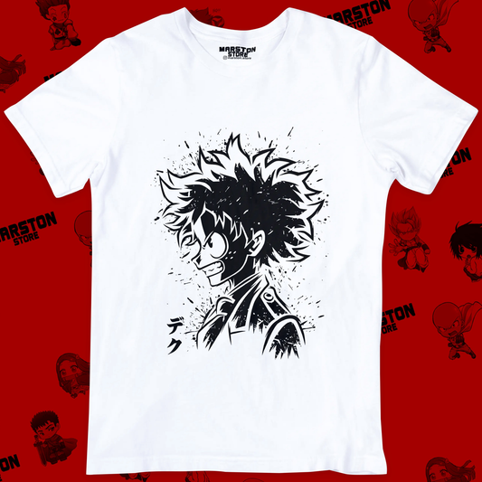 Polera blanca de Boku no Hero Academia (My Hero Academia) con diseño anime