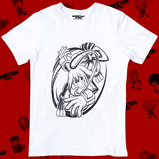Polera blanca de Boku no Hero Academia (My Hero Academia) con diseño anime