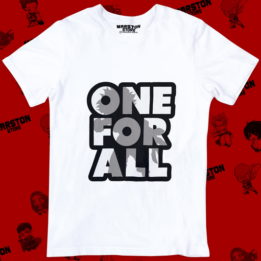 Polera blanca de Boku no Hero Academia (My Hero Academia) con diseño anime