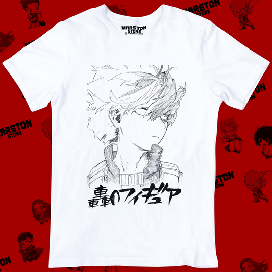 Polera blanca de Boku no Hero Academia (My Hero Academia) con diseño anime