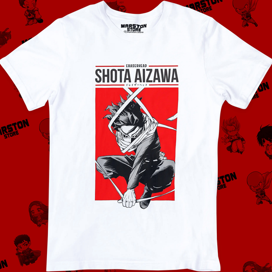 Polera blanca de Boku no Hero Academia (My Hero Academia) con diseño anime