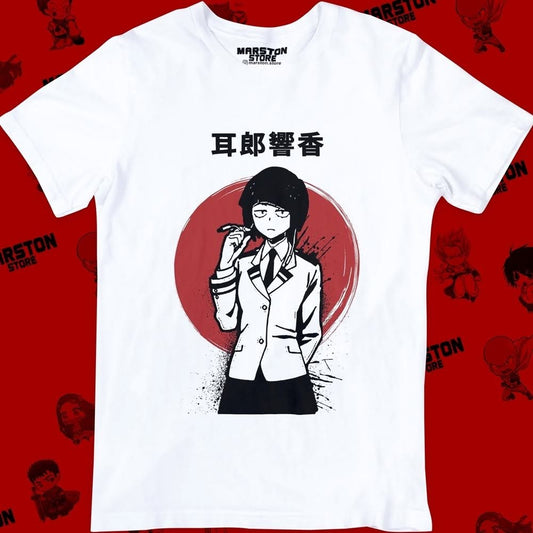 Polera blanca de Boku no Hero Academia (My Hero Academia) con diseño anime