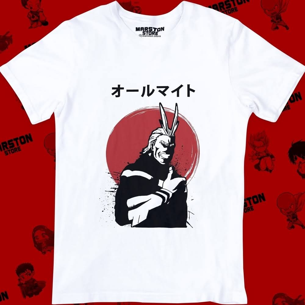 Polera blanca de Boku no Hero Academia (My Hero Academia) con diseño anime