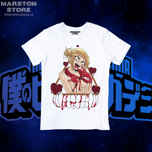Polera blanca de Boku no Hero Academia (My Hero Academia) con diseño anime
