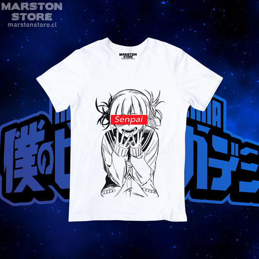 Polera blanca de Boku no Hero Academia (My Hero Academia) con diseño anime