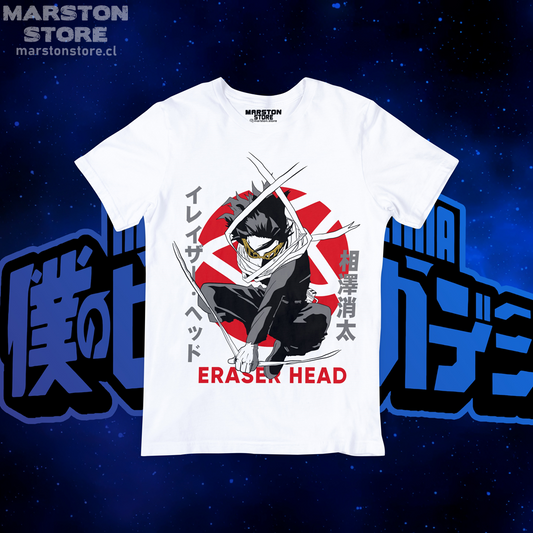 Polera blanca de Boku no Hero Academia (My Hero Academia) con diseño anime