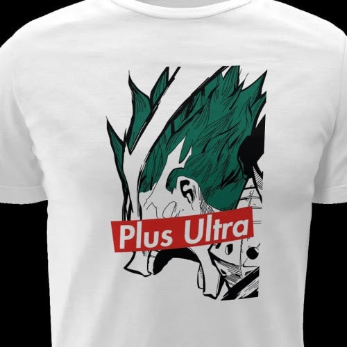 Polera blanca de Boku no Hero Academia (My Hero Academia) con Izuku Midoriya