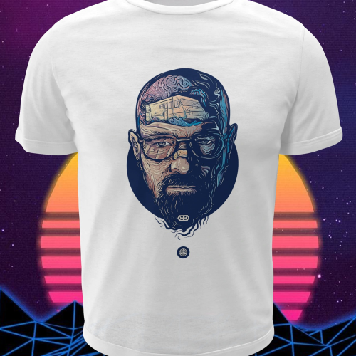 Polera blanca de Breaking Bad con Heisenberg