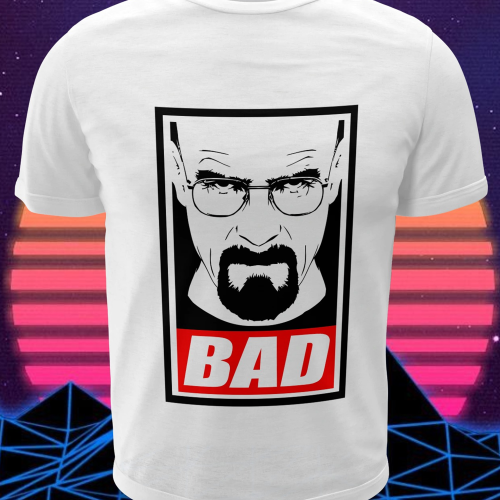 Polera blanca de Breaking Bad con Heisenberg
