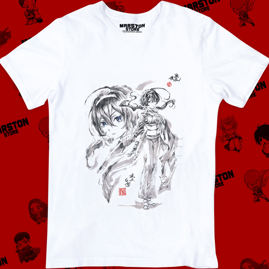 Polera blanca de Bungou Stray Dogs