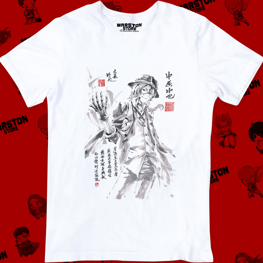 Polera blanca de Bungou Stray Dogs