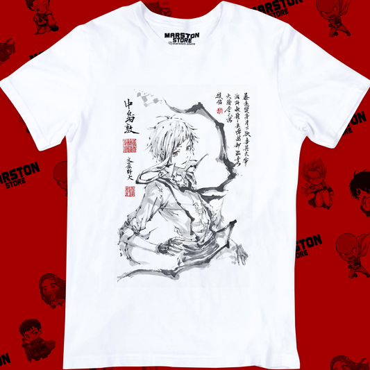 Polera blanca de Bungou Stray Dogs