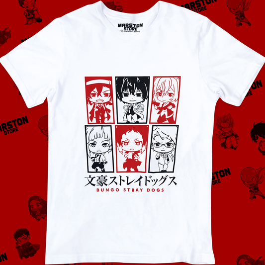 Polera blanca de Bungou Stray Dogs