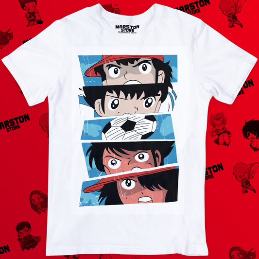 Polera blanca de Captain Tsubasa (Supercampeones)