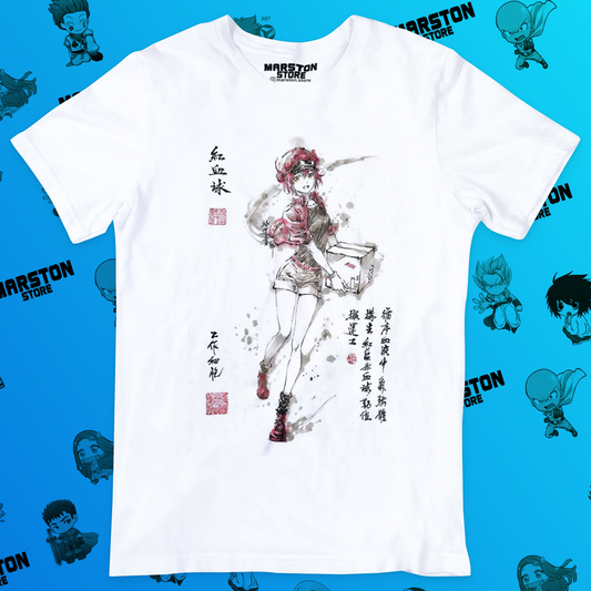 Polera blanca de Cells at Work! / Hataraku Saibou