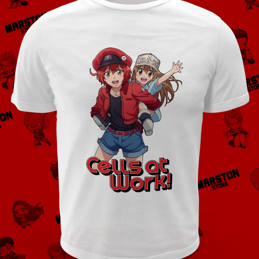 Polera blanca de Cells at Work! / Hataraku Saibou
