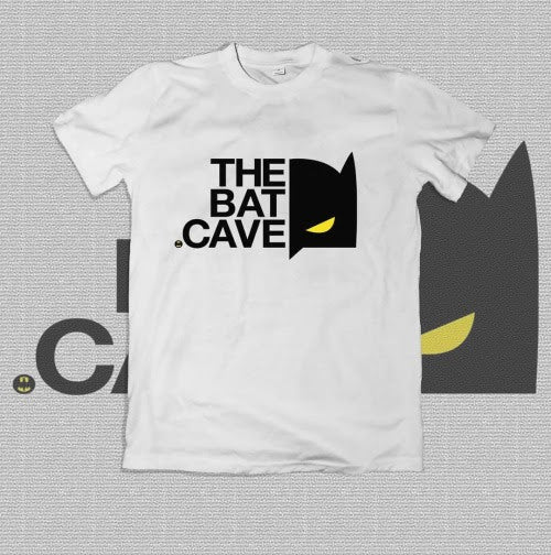 Polera blanca DC con Batman