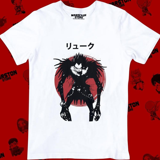 Polera blanca de Death Note con Ryuk