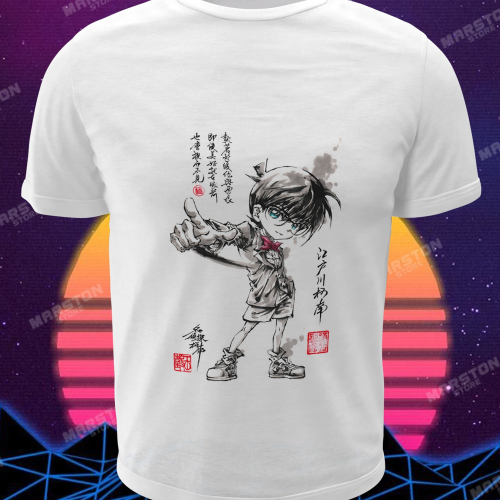 Polera blanca de Detective Conan