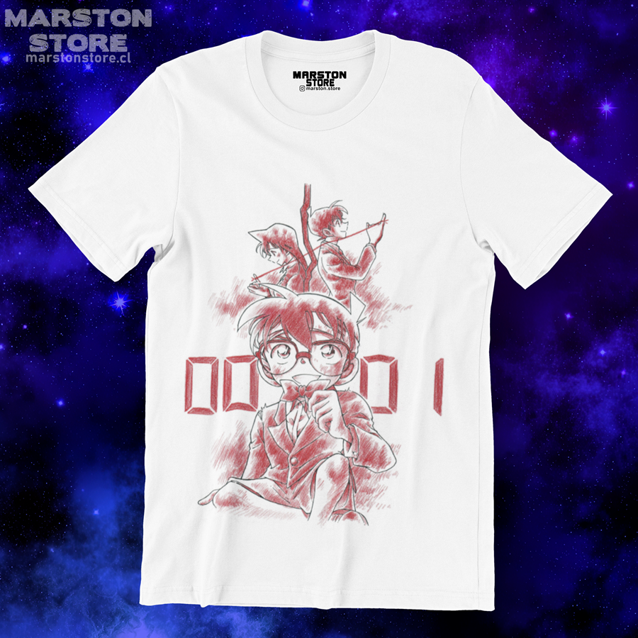 Polera blanca de Detective Conan