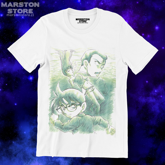 Polera blanca de Detective Conan