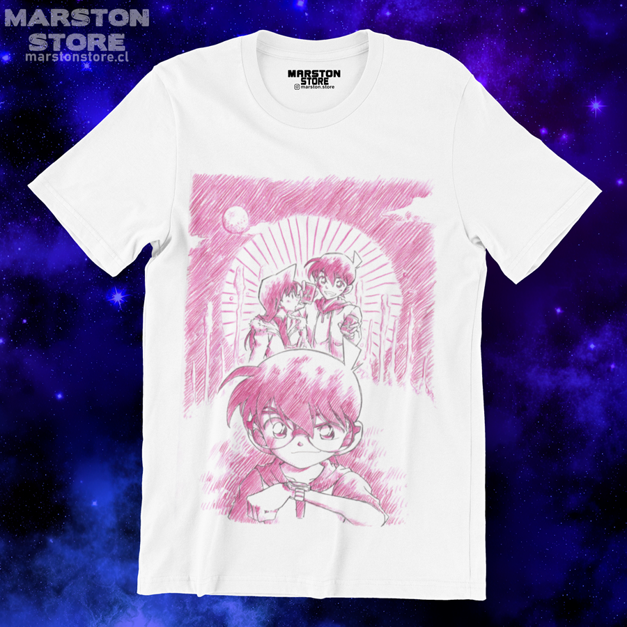 Polera blanca de Detective Conan
