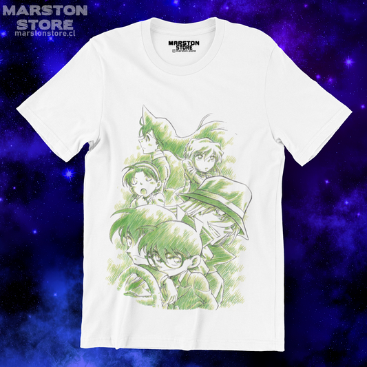 Polera blanca de Detective Conan