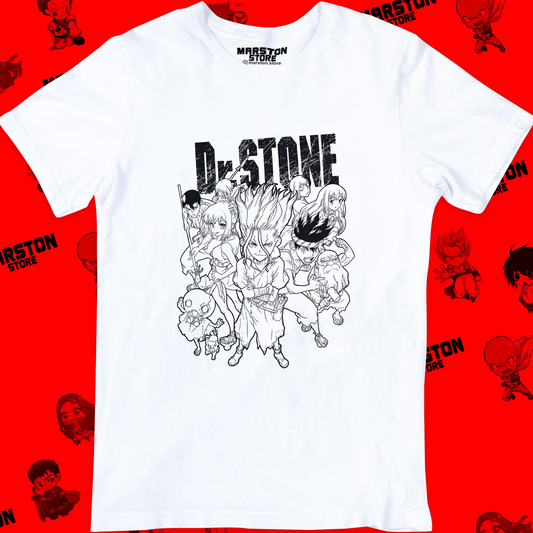 Polera blanca de Dr. Stone