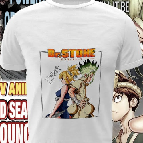 Polera blanca de Dr. Stone