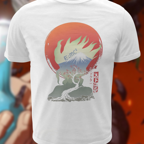 Polera blanca de Dr. Stone