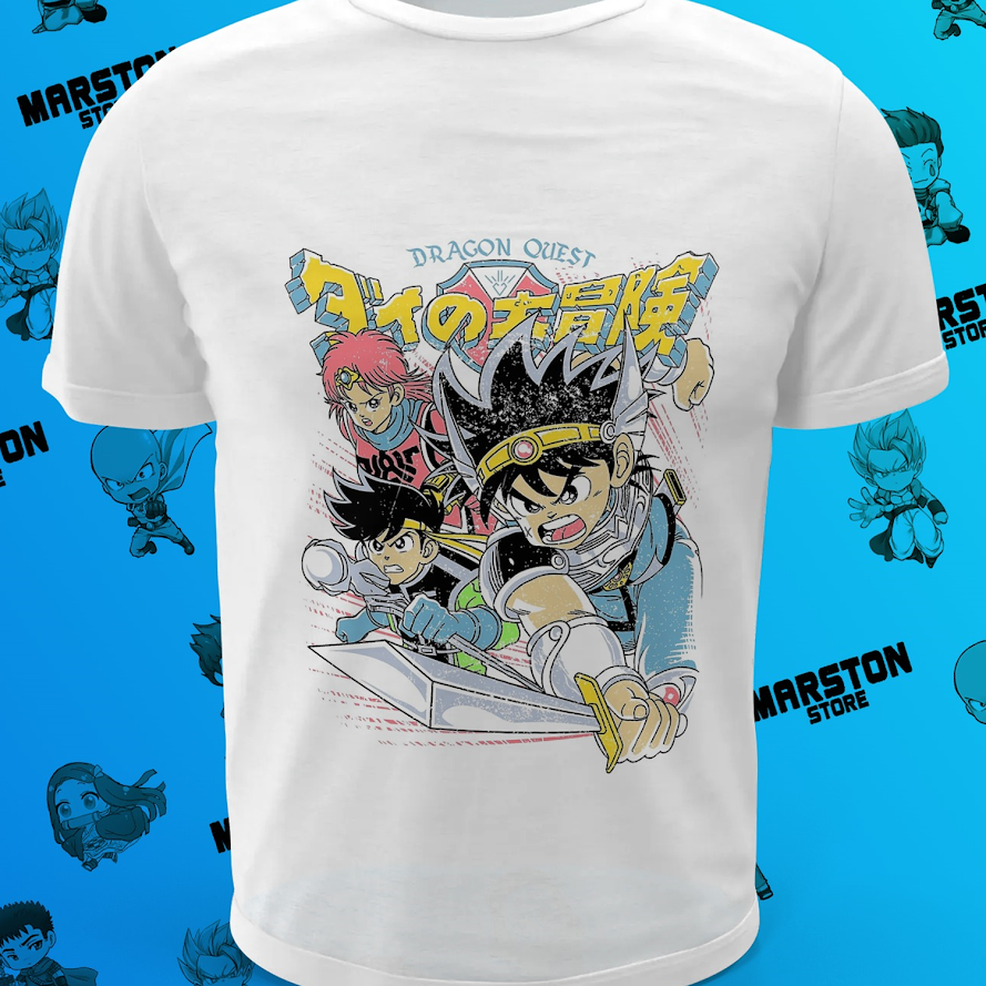 Polera blanca de Dragon Quest