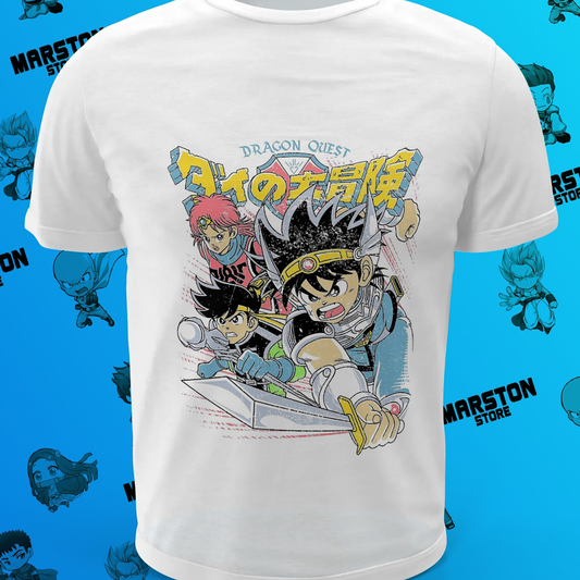 Polera blanca de Dragon Quest