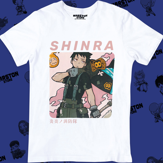 Polera blanca de Fire Force