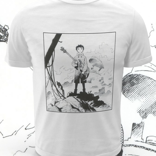Polera blanca de FLCL