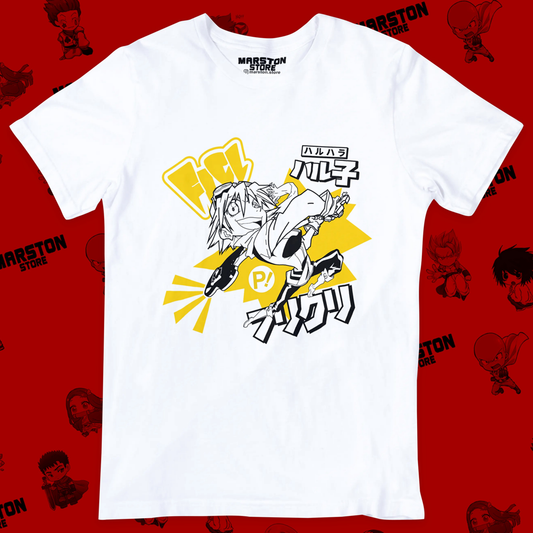 Polera blanca de FLCL
