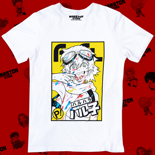 Polera blanca de FLCL