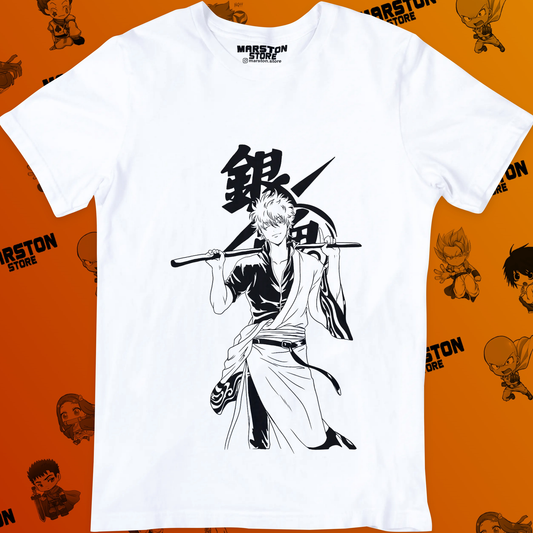 Polera blanca de Gintama