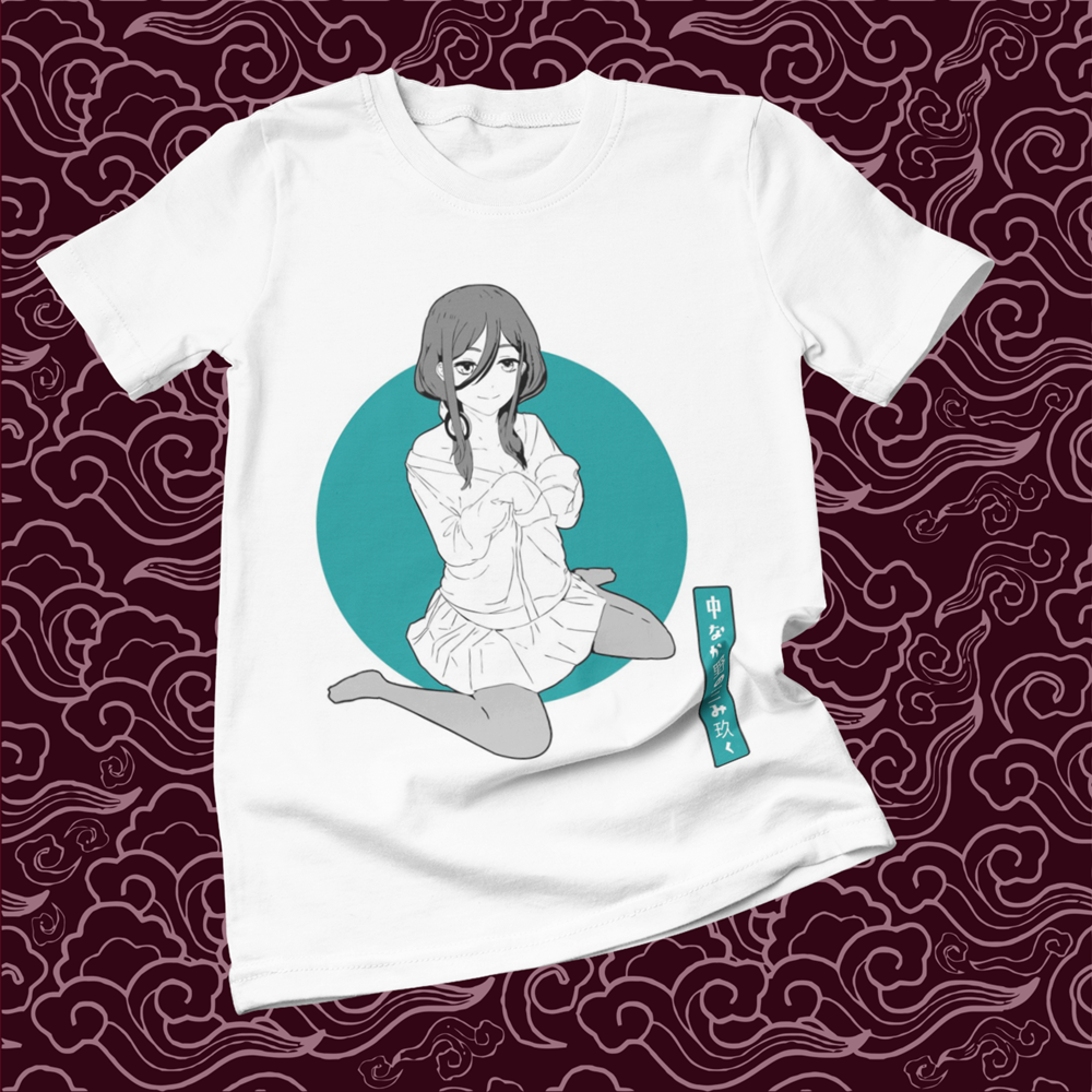 Polera blanca de Go-Toubun no Hanayome (The Quintessential Quintuplets) con Miku Nakano