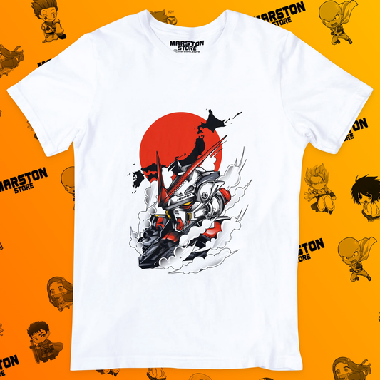 Polera blanca de Gundam