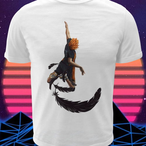 Polera blanca de Haikyuu!! con Shoyo Hinata