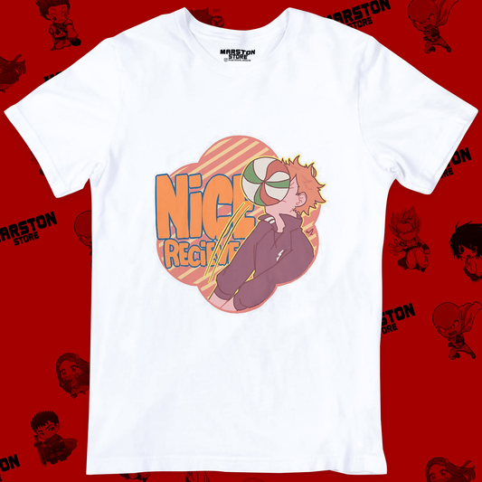 Polera blanca de Haikyuu!! con Shoyo Hinata