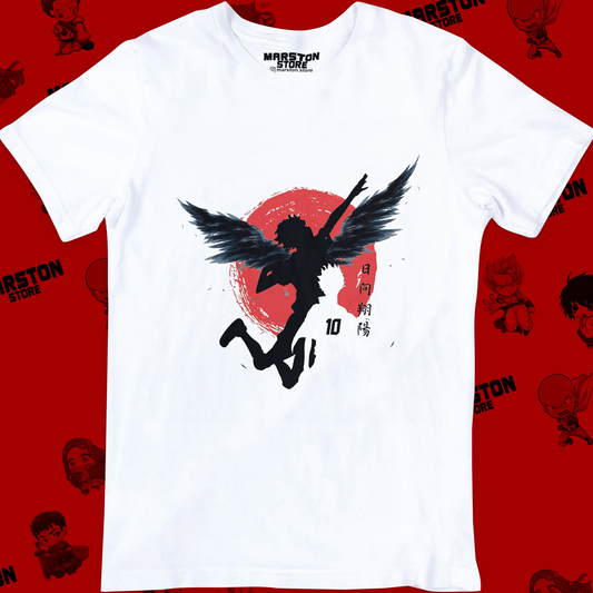 Polera blanca de Haikyuu!! con Shoyo Hinata