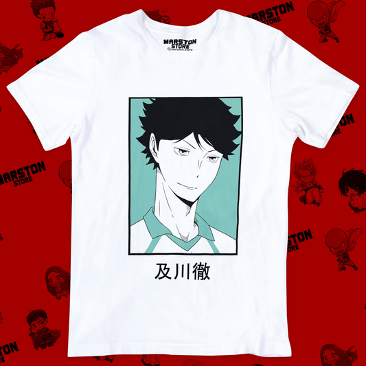 Polera blanca de Haikyuu!! con Toru Oikawa