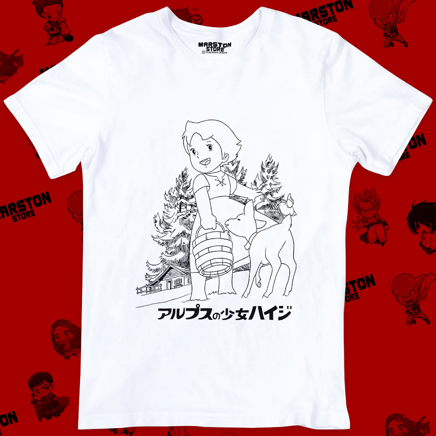 Polera blanca de Heidi