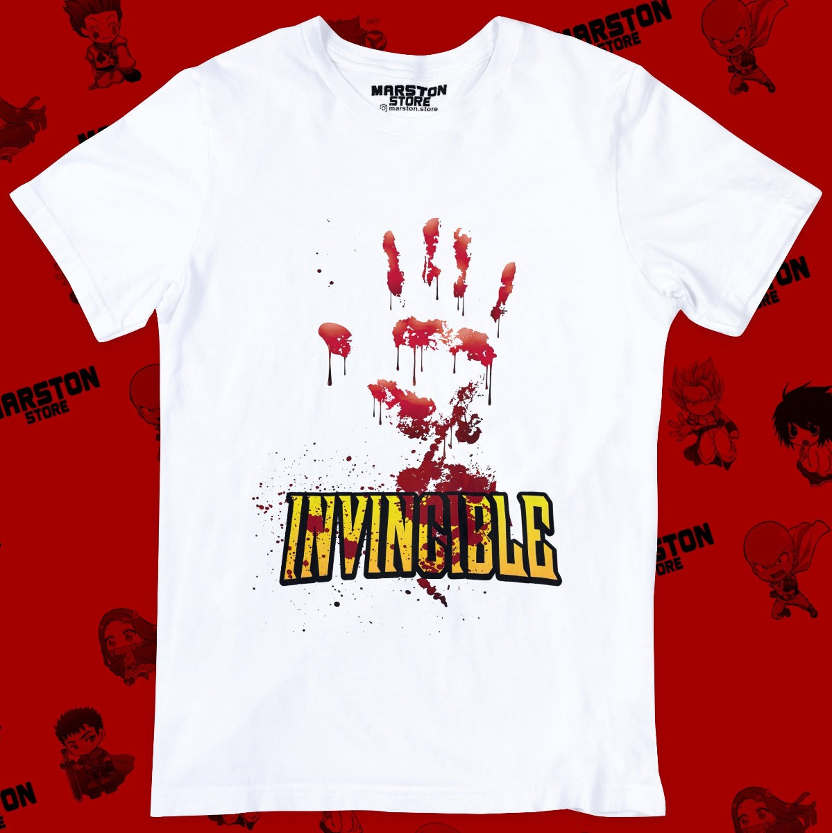 Polera blanca de Invincible