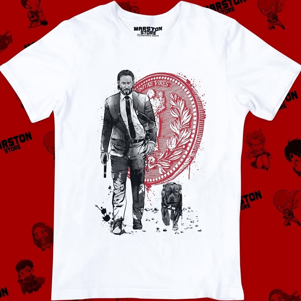 Polera blanca de John Wick